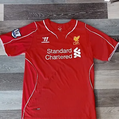 £14.99 • Buy Liverpool Warrior Standard Chartered 2014 2015 Red Home Football Shirt - Large L