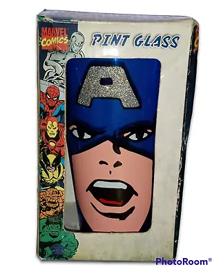 $6.95 • Buy Marvel Comics Pint Glass Captain America