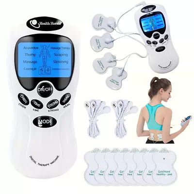 Electrical Massager Tens Machine Unit Back Pain Relief Pulse Muscle Stimulator • $16.89