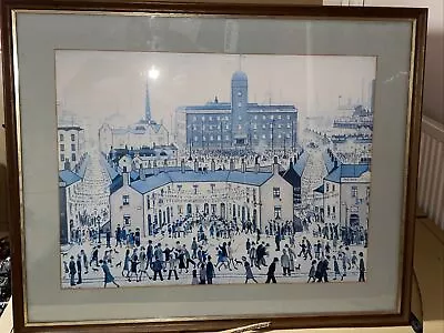 £39.99 • Buy Vintage L S Lowry V E Day Celebrations Print Framed Glazed  Retro Large