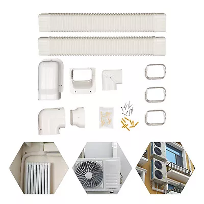 4  17 Ft PVC ABS Decorative Pipe Line Cover Kit For Air Conditioner Accessories  • $49.01