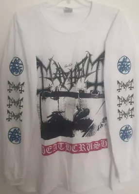 Mayhem Long Sleeve M Shirt Darkthrone Marduk Satyricon Taake Emperor Immortal • $32