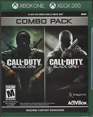 Call Of Duty: Black Ops 1 & 2 Combo Pack X360/Xbox One (Brand New Factory Sealed • $101.49