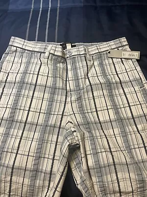 NWT Apt 9 Men’s Seersucker Plaid Shorts Size 34 100% Cotton • $23.99