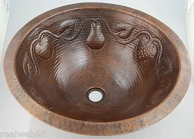 # 38 Mexican Copper Sink Round Fruits 18   • $105.43