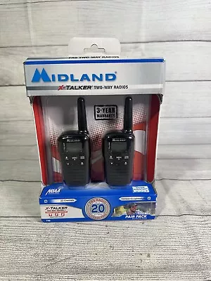 Midland T10 X-Talker Two- Way Radios 22 Channels Pair Pack Compact & Lightweight • $29.95