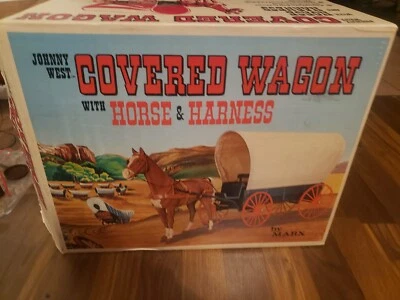 $275 • Buy 1968 MARX Johnny West Series Covered Wagon Complete With Box And Accessories