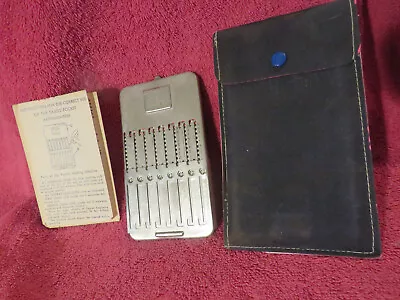 Tasco Pocket Arithmometer 1940s W/Instructions AND CASE • $7.99