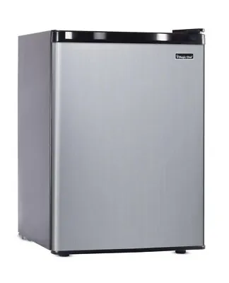 Magic Chef Mini Fridge & Freezer ❄️🥶2.6 Cu. Ft. Stainless Steel Look #NIB  • $152.35