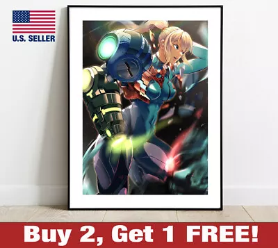 Metroid Poster 18  X 24  Print Samus Aran Zero Suit Game Room Wall Art Decor 4 • $13.48