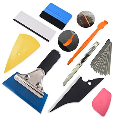 Car Wrapping Kit Window Tint Film Vinyl Felt Squeegee Scraping Tucking Tools USA • $13.64