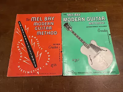 2 Mel Bay Modern Guitar Method Primer Books Grade 1 Music Lessons JH6 • $13.49