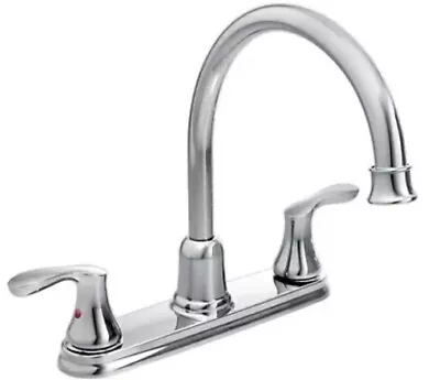 Moen  40617  Cornerstone  Two-Handle High Arc Kitchen Faucet  - Chrome • $69.99