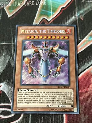 Yugioh! LP Metaion The Timelord - PHSW-EN098 - Secret Rare - Unlimited Edition  • $5.50