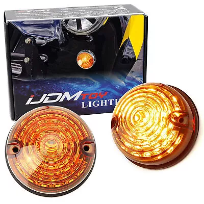 Flush Mount Yellow Amber LED Side Markers/Signal Lamps For Classic 50 60 Car SUV • $26.99