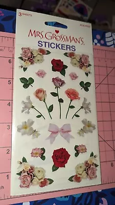 Vintage Mrs Grossmans Stickers New In Pack Giant Rose Garden • $6