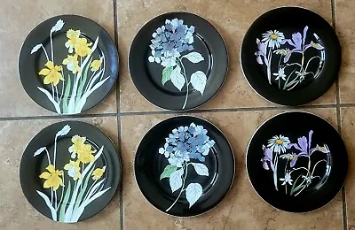 MCM Blok Spal Plate Wildflowers Lot By Mary Lou Goertzen 8” LOT OF 6 • $55