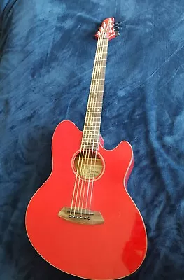 Ibanez Talman TCY15E Red Guitar With Levy's Gig Bag • $225