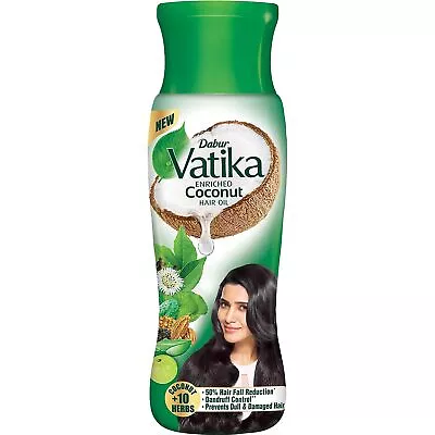 Dabur Vatika Enriched Coconut Hair Oil For Strong Thick & Shiny Hair 300ml • $19.86