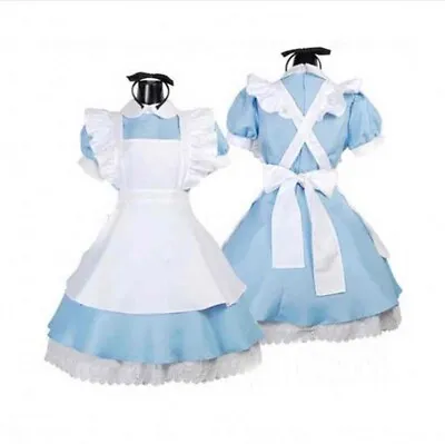 Alice In Wonderland Princess Dress Cosplay Costume Halloween Party Dance Make-Up • £25.87