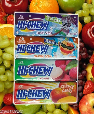 Japanese Morinaga Hi-Chew Chewy Fruit Candy. Packs Of 7 Sweets.Various Flavours • £1.55