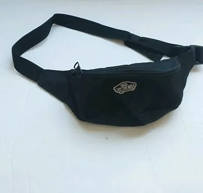 VANS Off The Wall Fanny Pack Waist Bag Black Suma Time Poly Adult One Size • $19.99