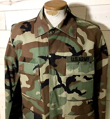 $39.99 • Buy US Army Vintage 1980’s Woodland Camo Field Jacket Lot Of (2) Mens M Regular EUC