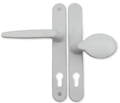 Upvc Door Handle For Lockmaster White 92mm 62mm Lever Pad 210mm Fixings Sparta • £18.15