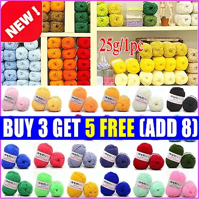 Wholesale 42 Colors Baby Knit Wool Yarn Soft Cotton Bamboo Crochet Knitting Yarn • £4.59