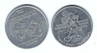 1968 70 Christmas D.h. Holmes Walt Disney Mickey Mouse Aristocats Coins Tokens  • $8