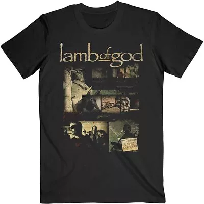 Lamb Of God Album Collage Official Tee T-Shirt Mens Unisex • £17.13