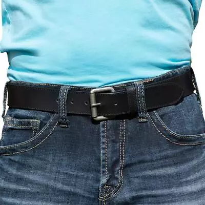 Outback Black Leather Belt By Nickel Zero® - Nickel Free Belt • $34.99