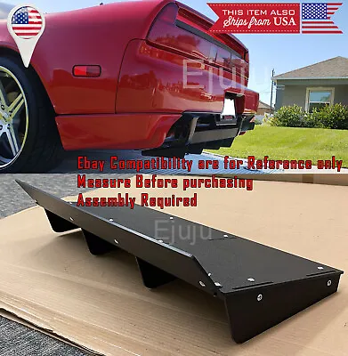 30  ABS Rear Bumper Diffuser Splitter 4 Shark Fin Winglet Wing For VW Porsche • $99.94