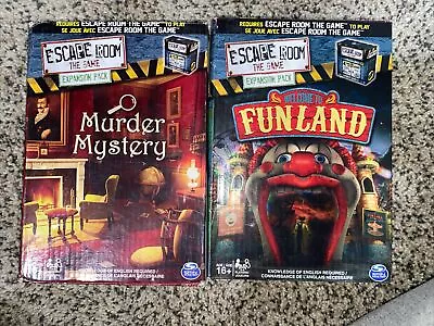 Escape Room The Game Expansion Packs Funland Murder Mystery New • $2