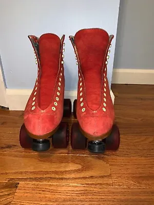 Moxi Lolly Roller Skates (2021 Poppy): Pre-Owned Mens 7 W/ Reactor Neo Plate  • $320