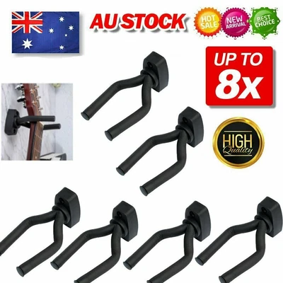 $11.39 • Buy Guitar Wall Mount Hanger Padded Holder Hook Keeper Bass Ukulele Banjos AU STOCK
