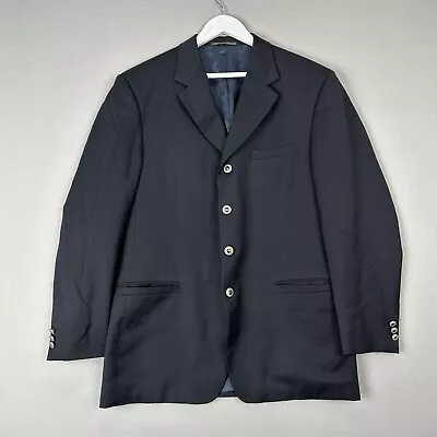 Vintage Versace Classic V2 Mens Blazer 52 Blue Wool Sport Coat Jacket Luxury • $39.98