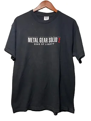 2001 Metal Gear Solid 2 Sons Of Liberty Promo T Shirt Size L Video Game Vintage • $229.99