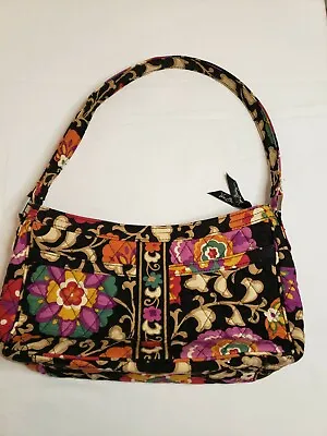 Vera Bradley Frannie Retired Suzani Pattern Shoulder Hand Bag Purse Floral • $13.99