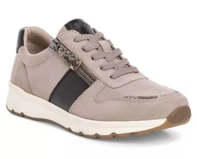 £25 • Buy Jana - Stone Leather/Suede &Textile Sneaker/Trainer/Walking Shoe Fit UK 8.5