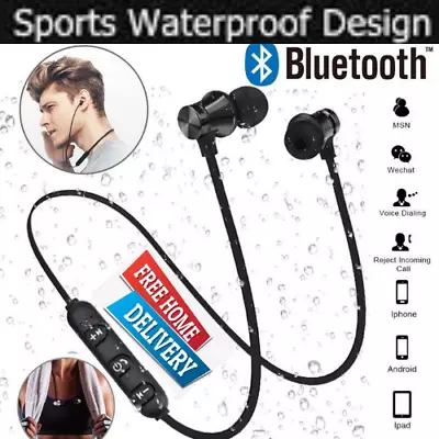 Wireless Bluetooth Headphones Sports PREMIUM Earphones For Samsung IPhone UK • £4.49