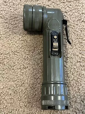 Vintage Fulton Military Issue U.S. MX-991/U Right Angle Flashlight 2  Red Lenses • $24.85