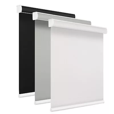 Blackout Cordless Waterproof Window Blinds Roller Shades Blind White/ Black/Grey • $126.99