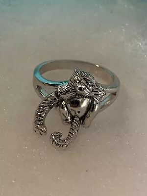 Sterling Silver 925 Dangle Monkey Ring Size 8 • $10