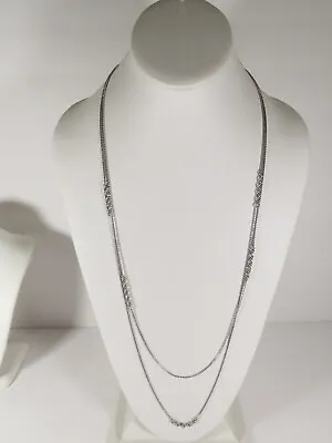 Stunning Vintage Chain Necklace Signed Monet Silver Tone 29  C4453 • $13.55