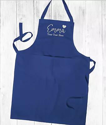 Personalised Embroidered Ladies Kitchen Cooking Apron Cooking ApronWith Pockets • £14.50