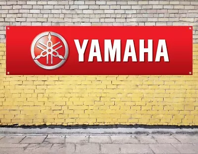 Yamaha Motorcycles Logo Banner For Workshop Garage Man Cave Display Sign • $16.17