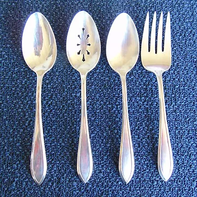 Wm Rogers Mfg Co IS 1915 Lufberry Silverplate 4 Serving Pieces • $12.95