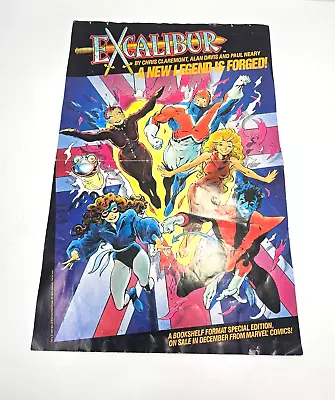 EXCALIBUR A New Legend Is Forged 17  X 11  Marvel Comics Promo Poster 1987 • $11.99
