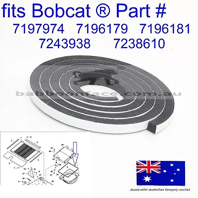 Fits Bobcat Cooling Fan Shroud Radiator Seal Foam T630 T650 T740 T750 T770 T870  • $21.17